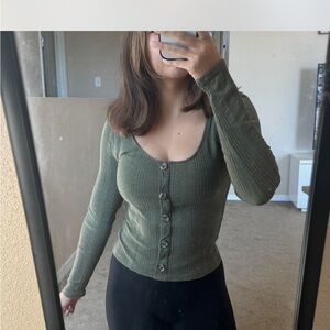 Sage green long sleeve